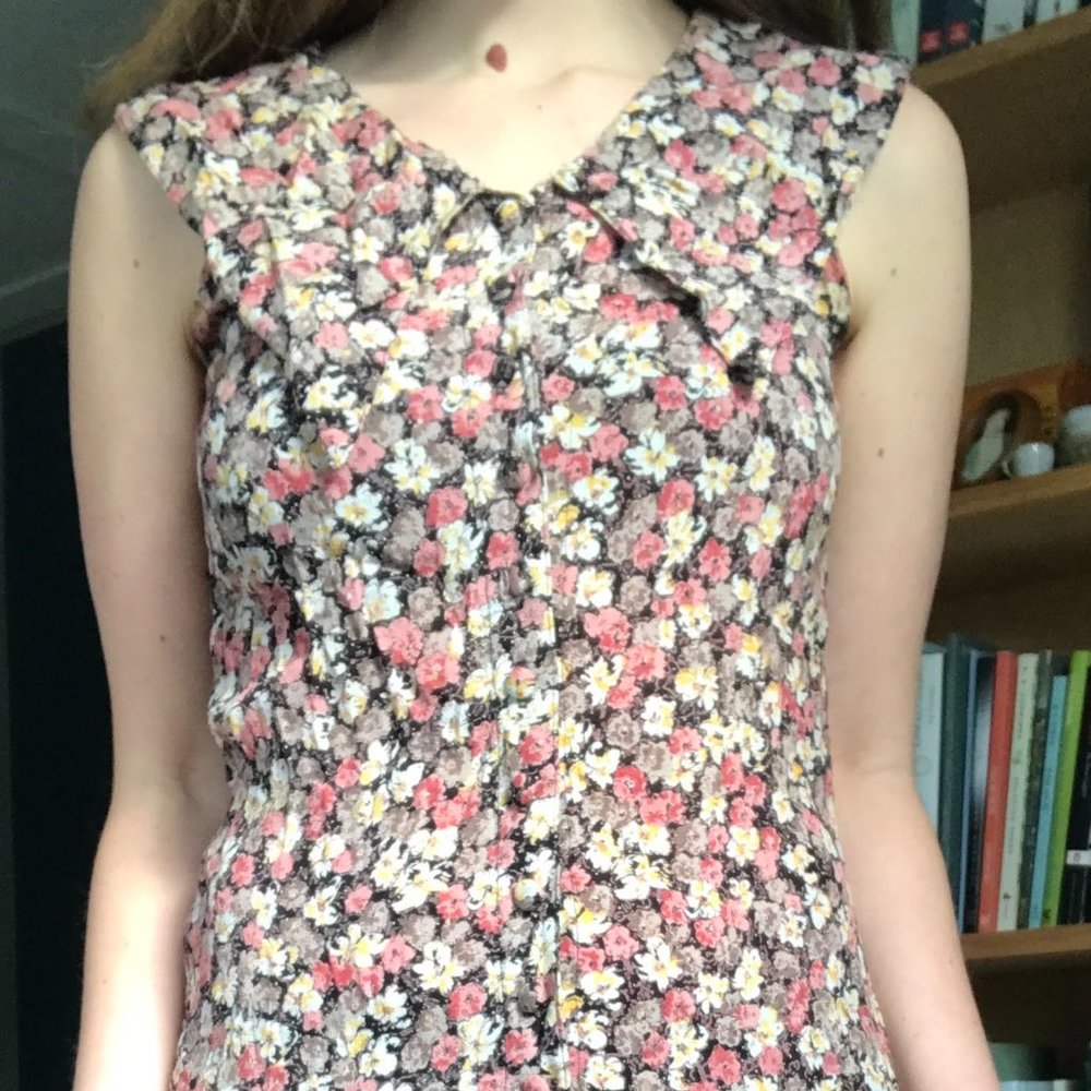 Vintage Floral Flapper-Style Sundress